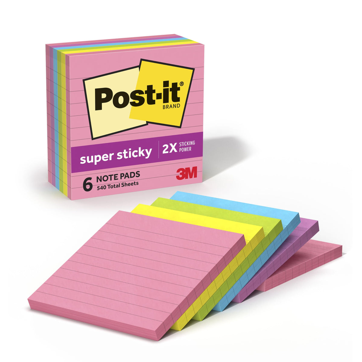 Post-it Self Stick Note 675-6SSUC, 4" x 4"