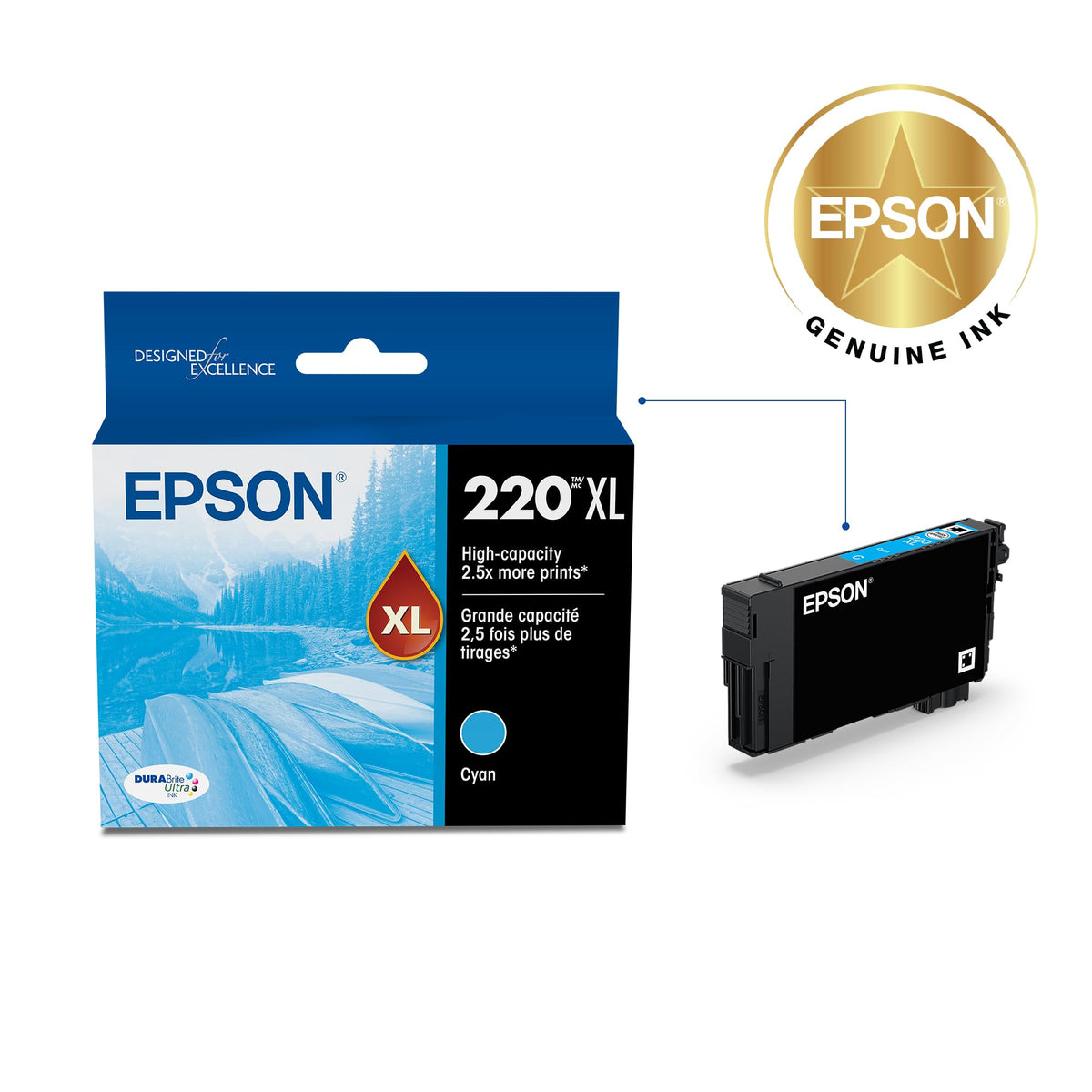 Epson Inkjet Printer Ink T220XL220, High Capacity – view 2