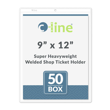 C-Line Card Document Sleeve 80912, 9 x 12-Inch, 50 Count