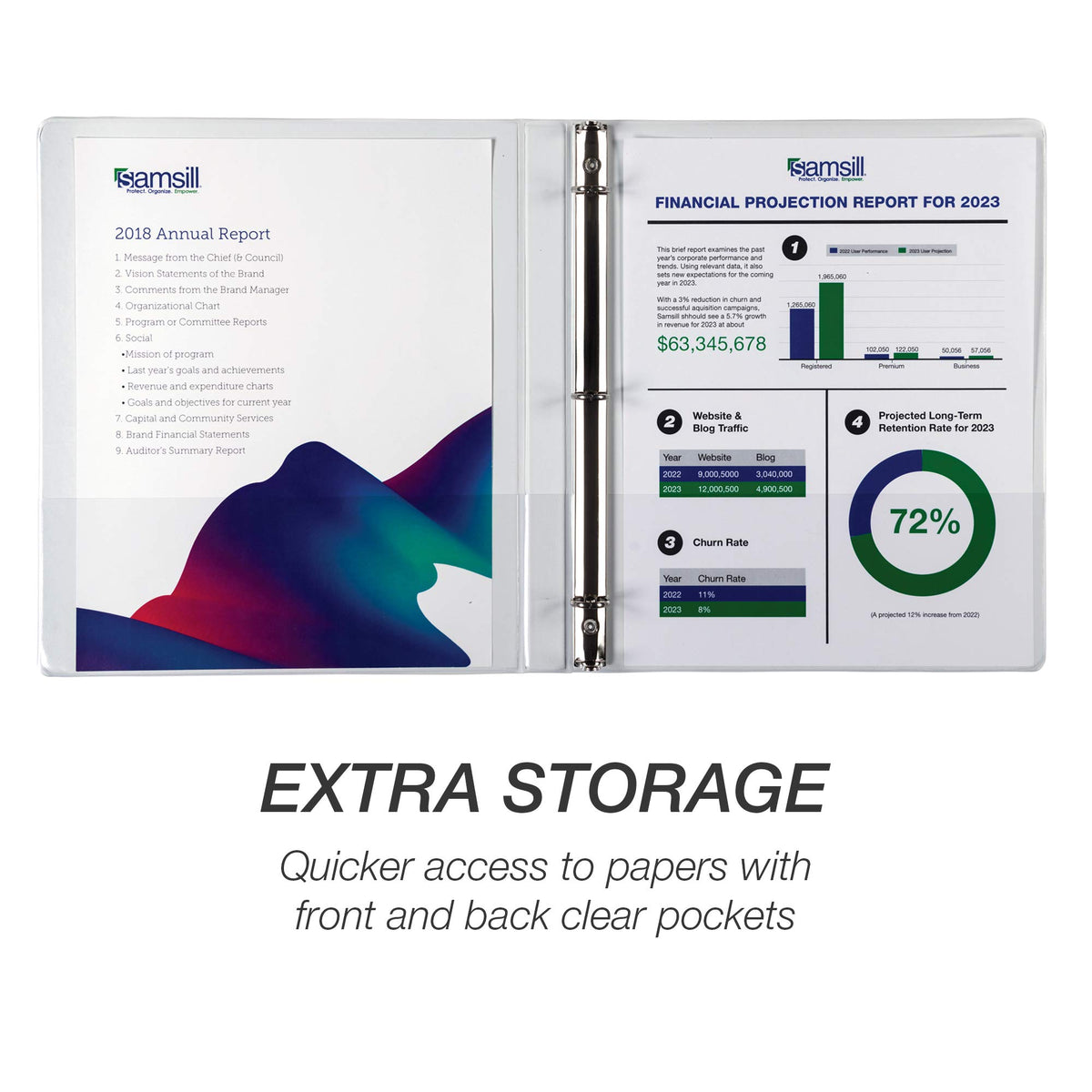 Samsill Storage Binder S88417, 0.5-Inch, 8 Count – view 5
