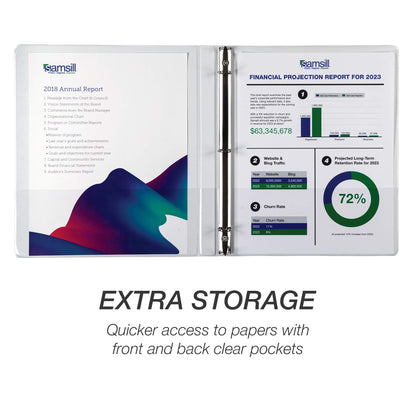 Samsill Storage Binder S88417, 0.5-Inch, 8 Count – view 5
