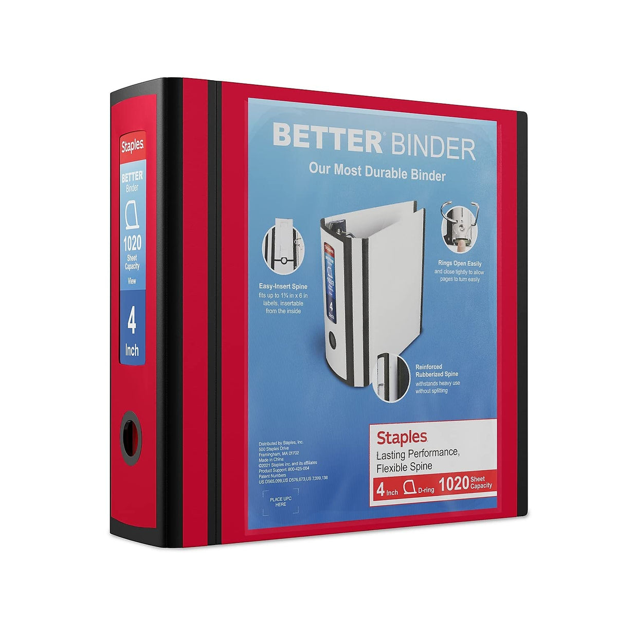 Staples Storage Binder ST55815-CC, 4-Inch