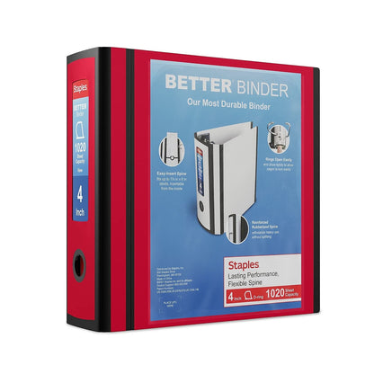 Staples Storage Binder ST55815-CC, 4-Inch