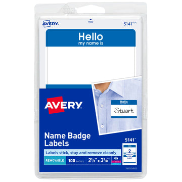 Avery Label 5141, 2-1/3" x 3-3/8", 100 Count