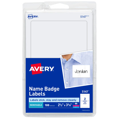 Avery Label 5147, 2-1/3 in. x 3-3/8 in.