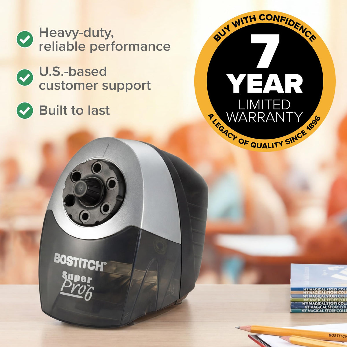Bostitch Pencil Sharpener EPS12HC, 10-5/8 x 6-1/8 x 9 in – view 9