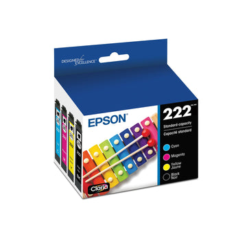 Epson Inkjet Printer Ink T222120-BCS, Standard, 4 Count
