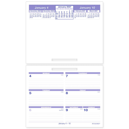 AT-A-GLANCE Calendar SW705X50, 5.5" x 7" Page