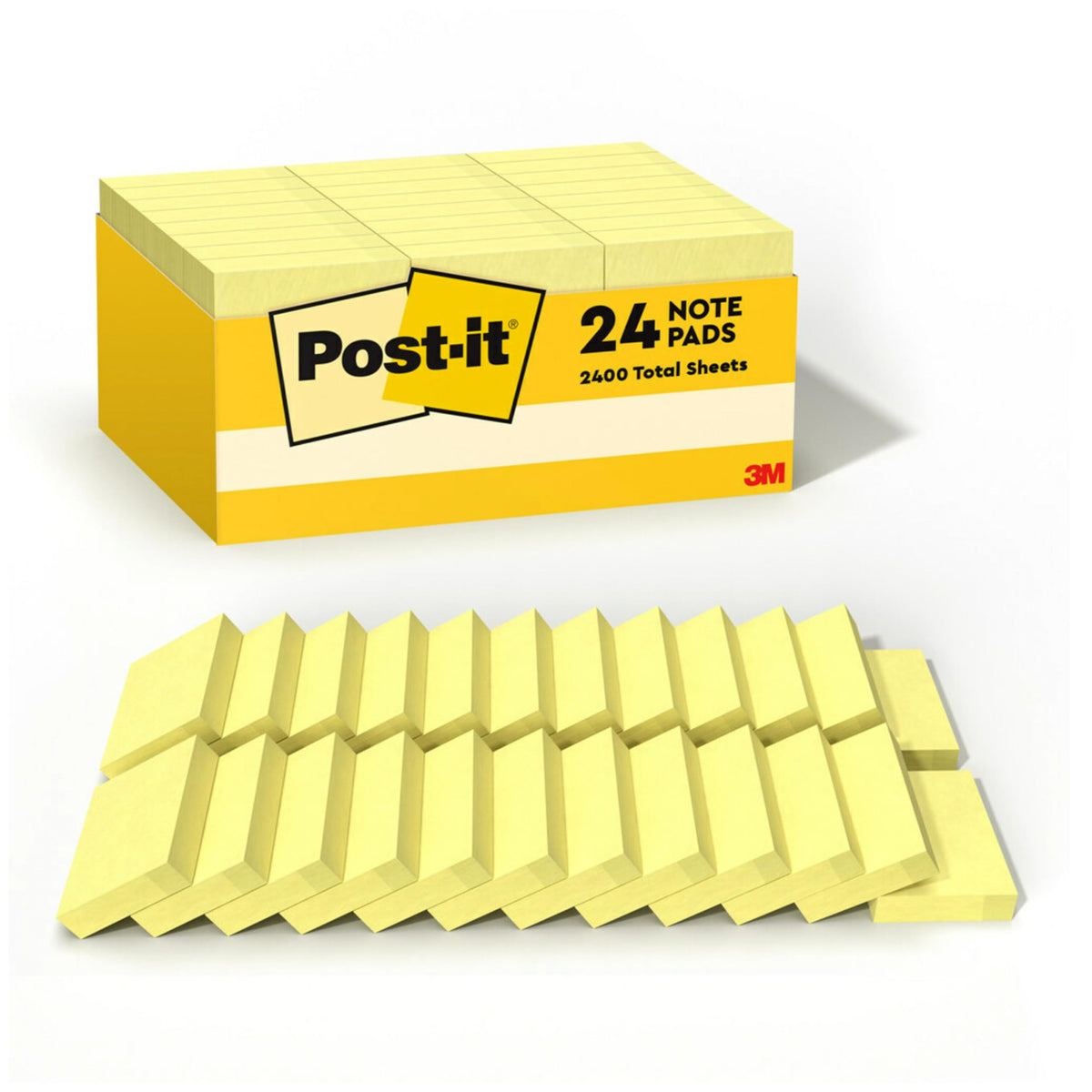 Post-it Self Stick Note 653-24VAD, 1 3/8" x 1 7/8"