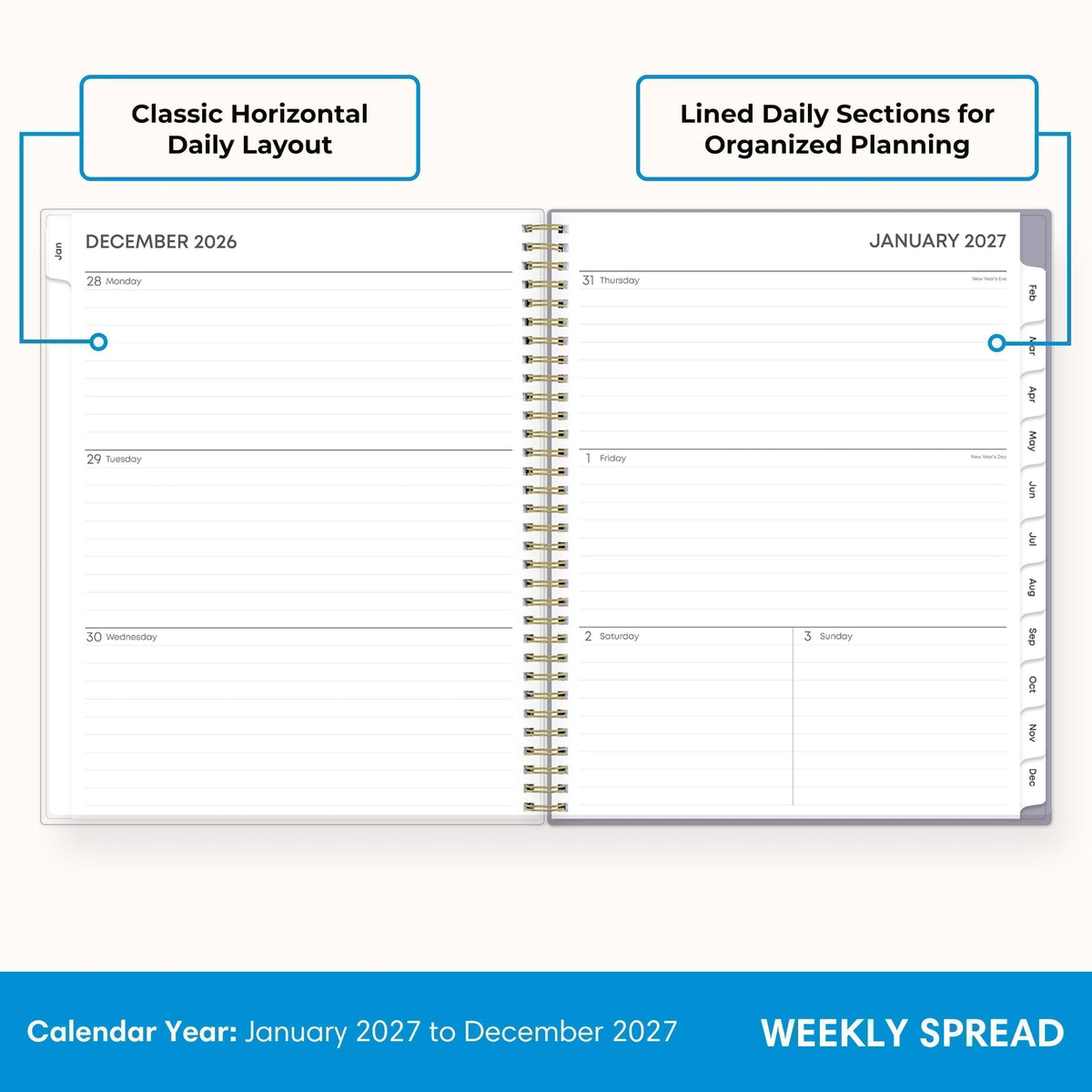 Blue Sky Planner 143971-27AMZ, 8.5" x 11" – view 3