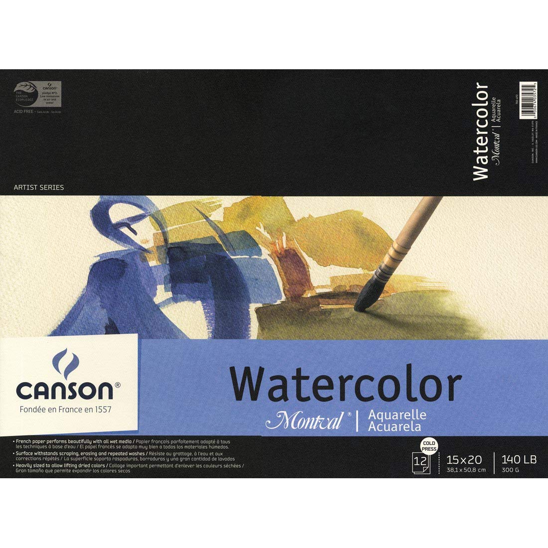 Canson Art Media Paper MOR702672, 15" x 20"