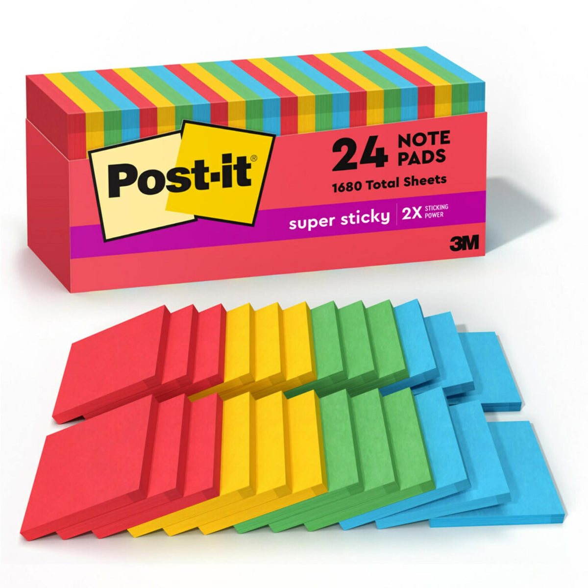 Post-it Self Stick Note 654-24SSAN-CP, 24 Pads