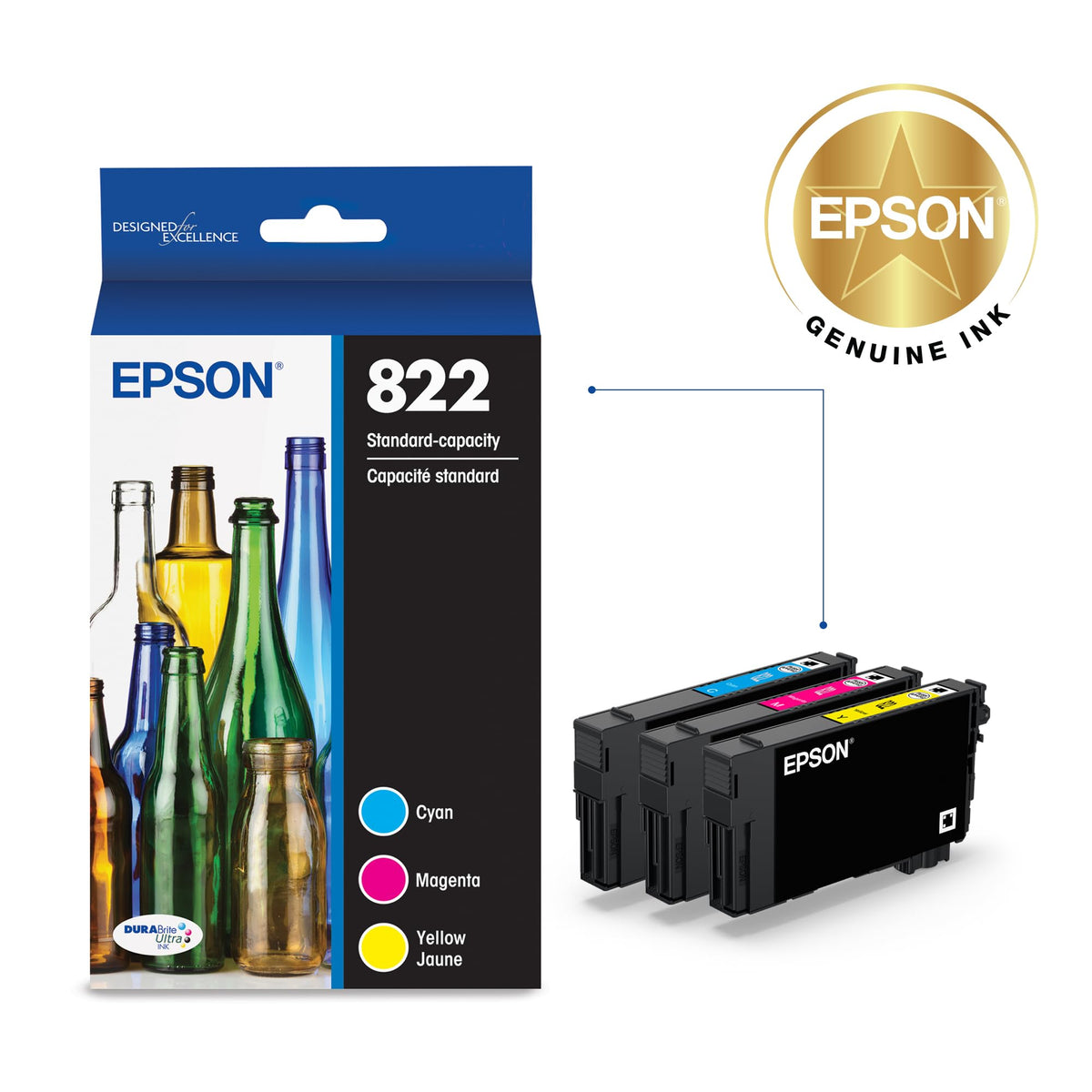 Epson Inkjet Printer Ink T822520-S, Standard Yield – view 2