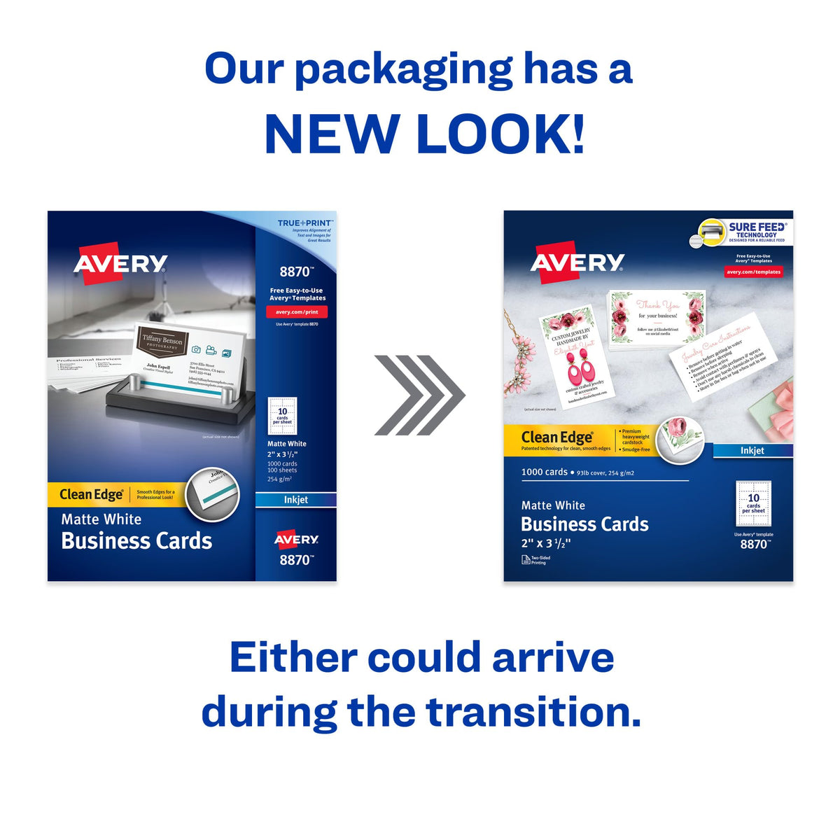 Avery Card Stock 8870, 1000 cards – view 2