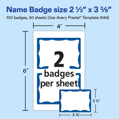 Avery Label 5144, 2-1/3" x 3-3/8", 100 Count – view 3