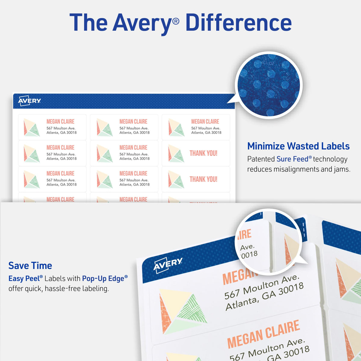 Avery Label 45160, 1" x 2-5/8" – view 3