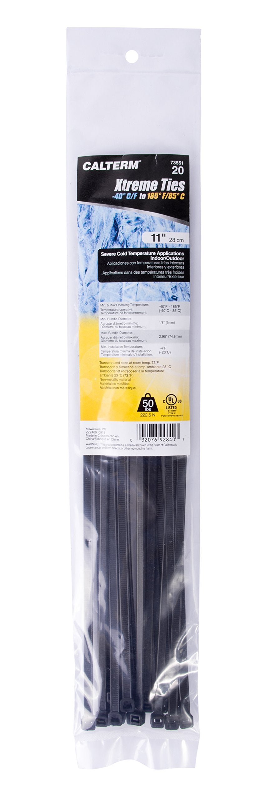 Gardner Bender Cable Tie 46-415UVB, 50 Pack – view 2