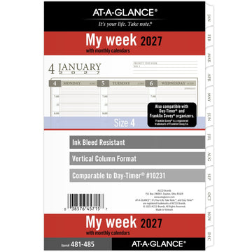 AT-A-GLANCE Planner 481-485, 5.5" x 8.5"