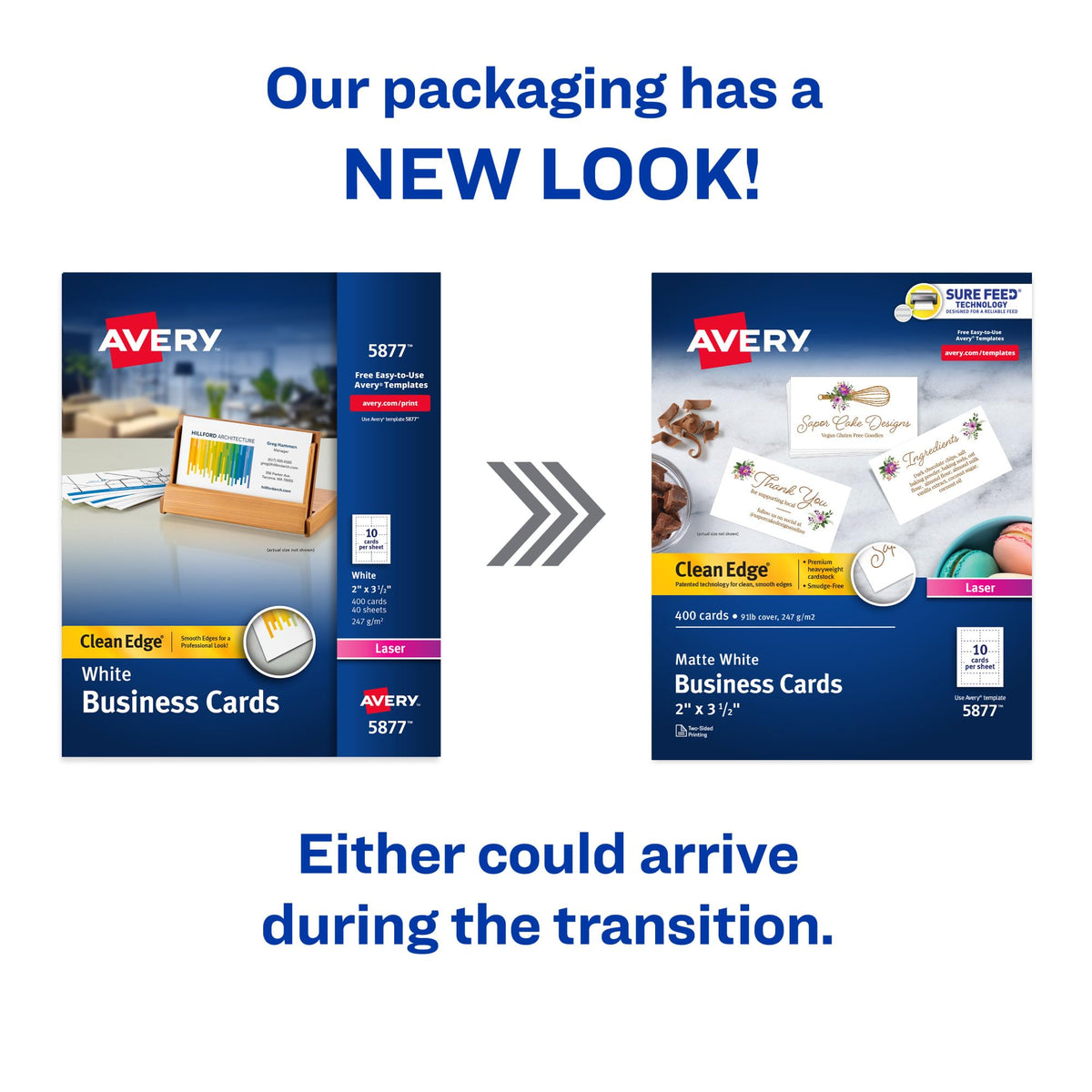 Avery Card Stock 5877, 2" x 3.5", 400 Count – view 3