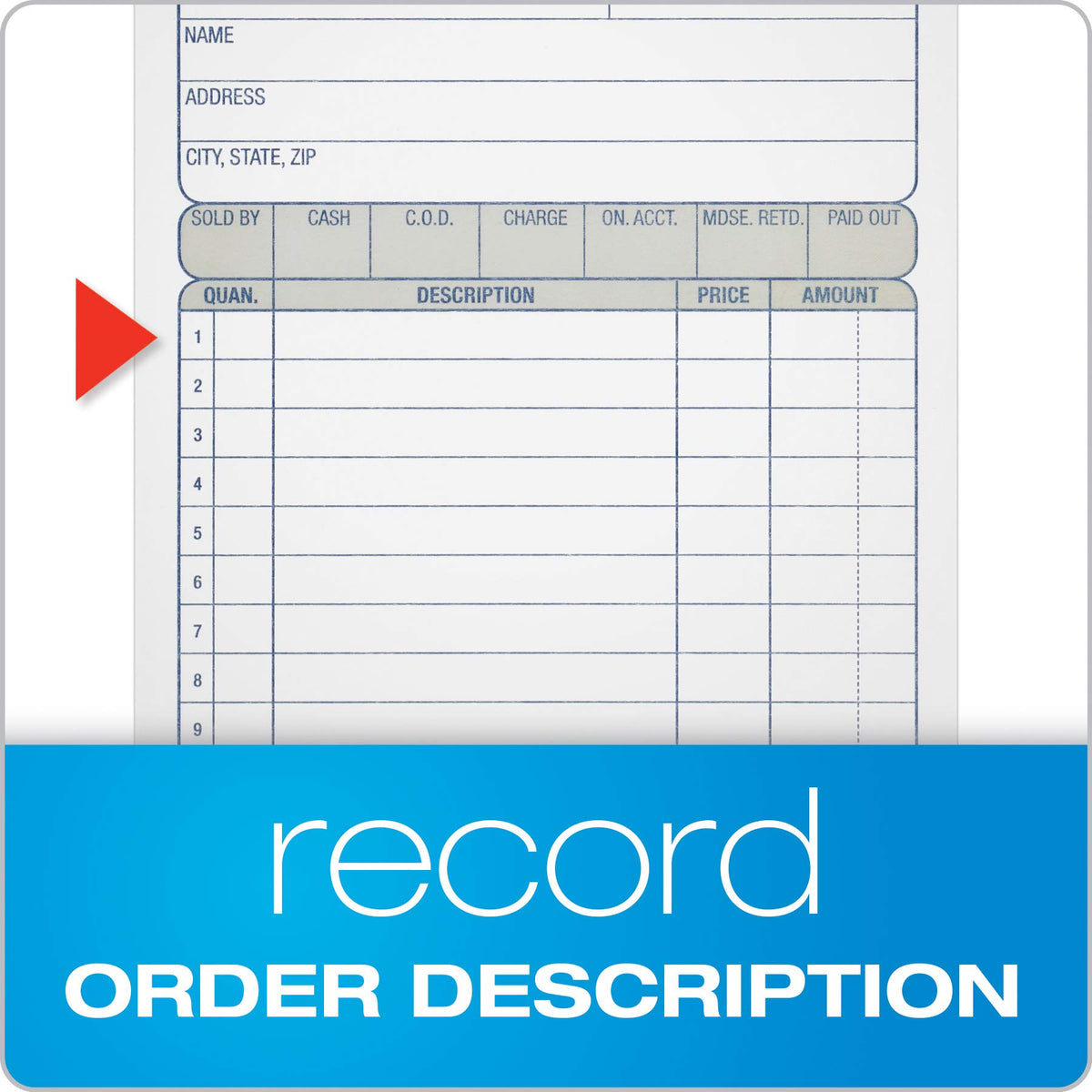 Adams Office Products DC4705-3, 3 Books, 150 Count – view 4