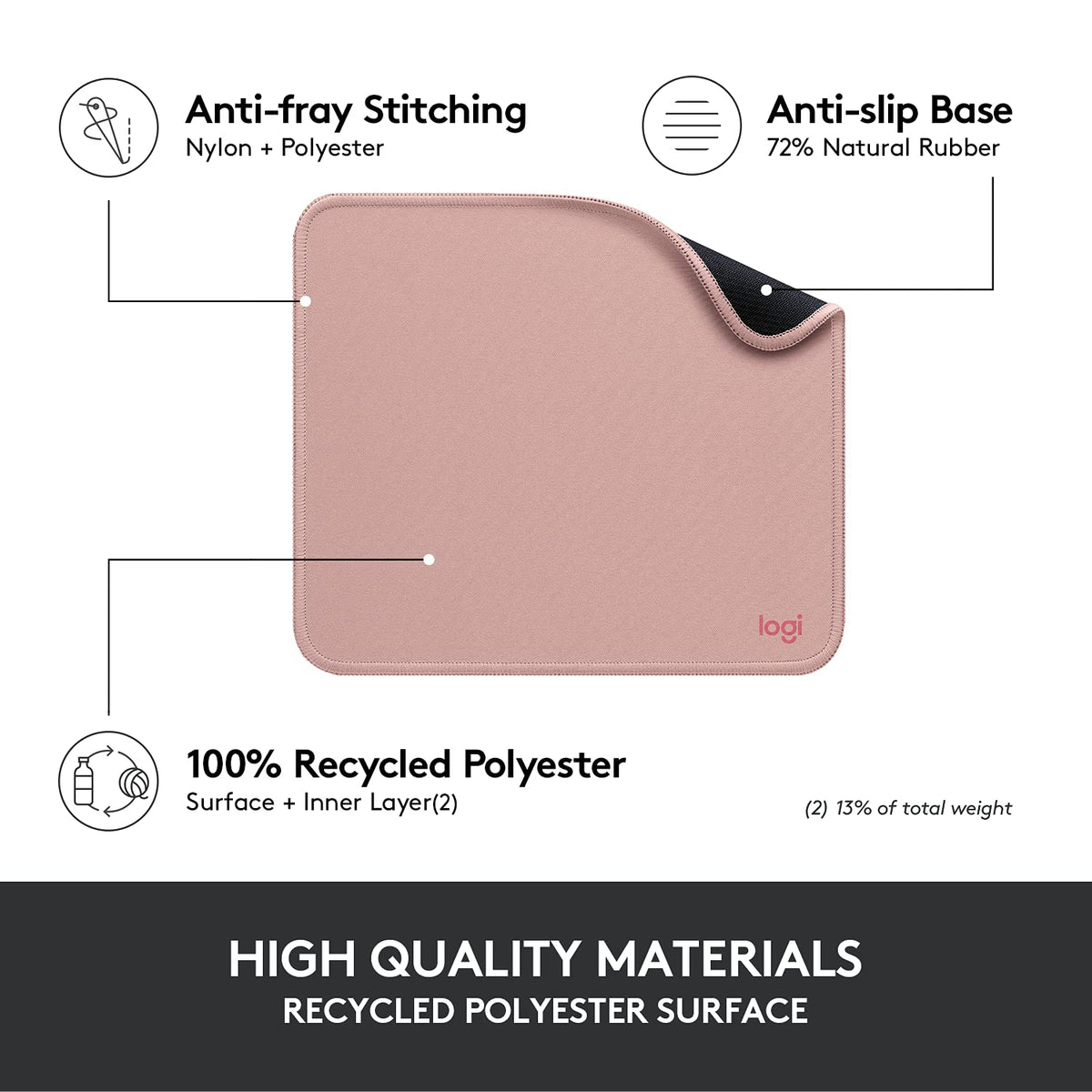 Logitech Mouse Pad 956-000037, 20L x 23W in – view 5
