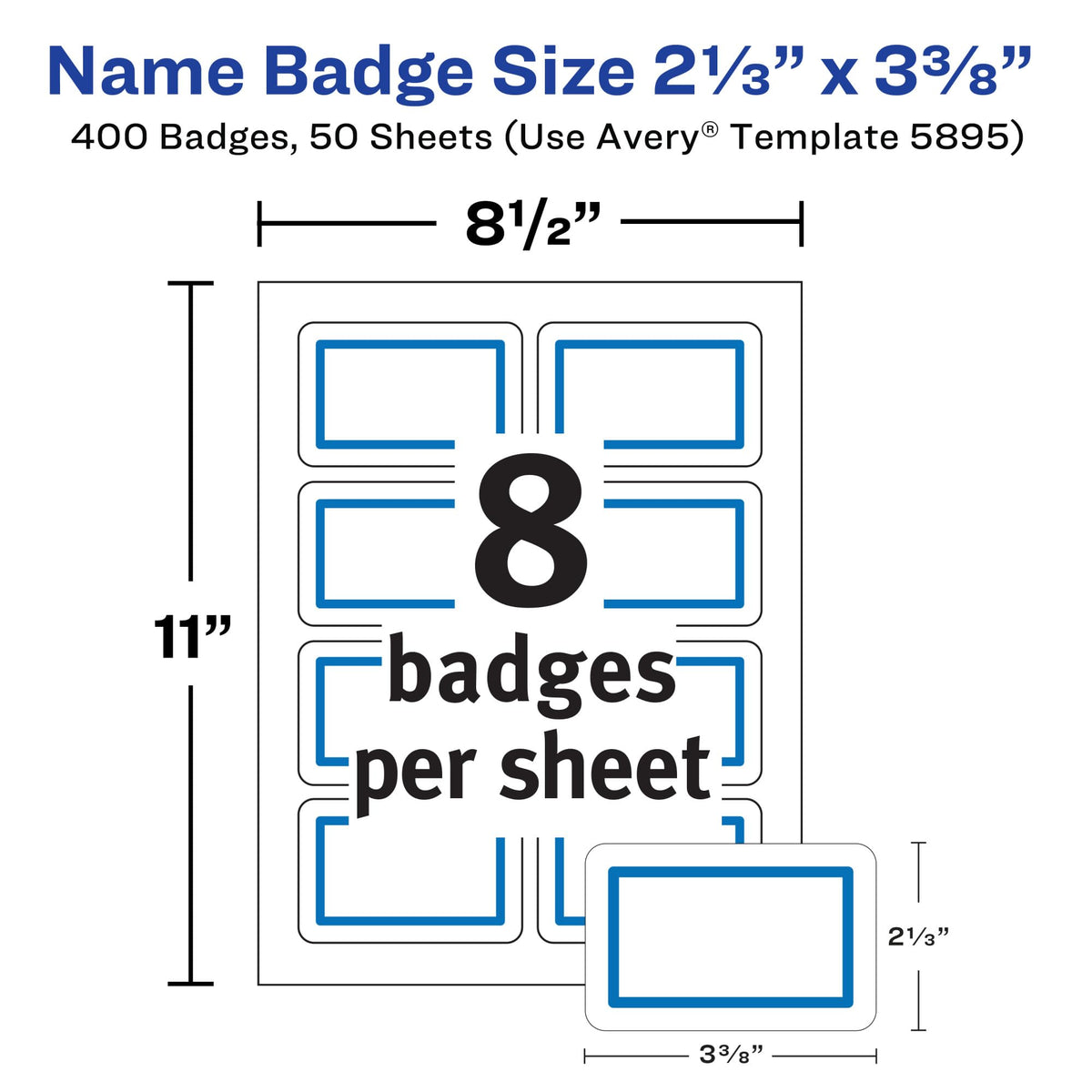 Avery Label 5895, 2-1/3" x 3-3/8" – view 4
