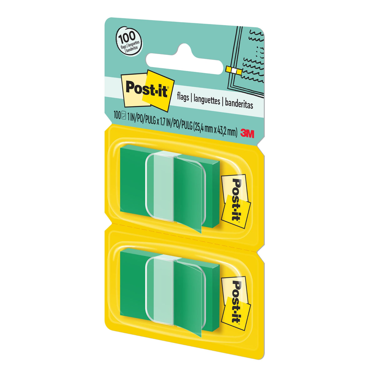 Post-it Self Stick Note 680-GN2, 0.3" x 2.7" – view 9