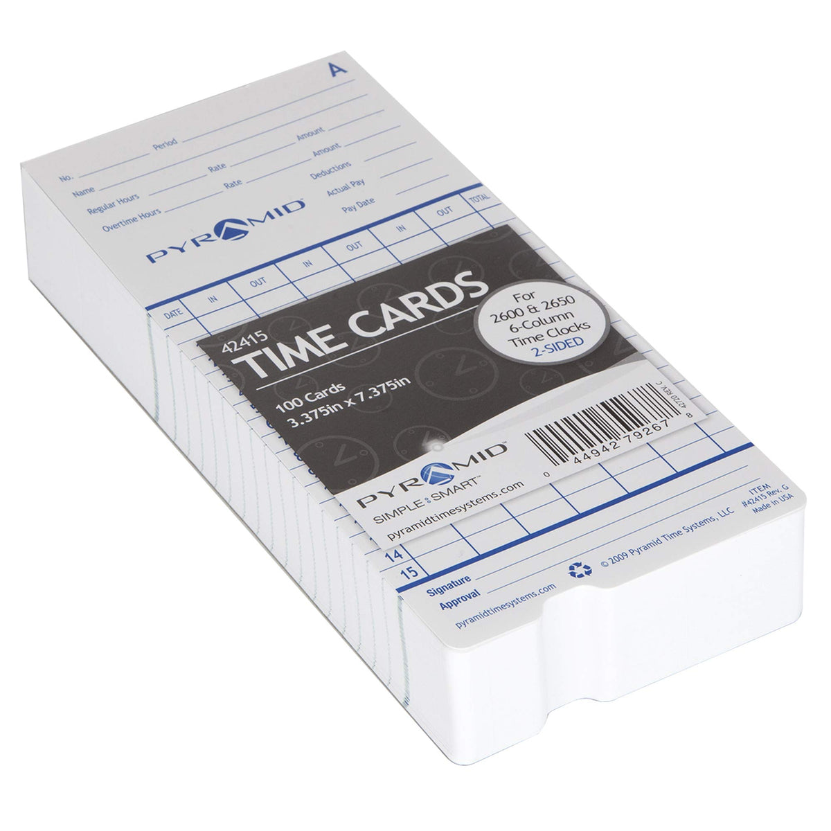Pyramid Time Systems Office Products 42415, 100 pk – view 2