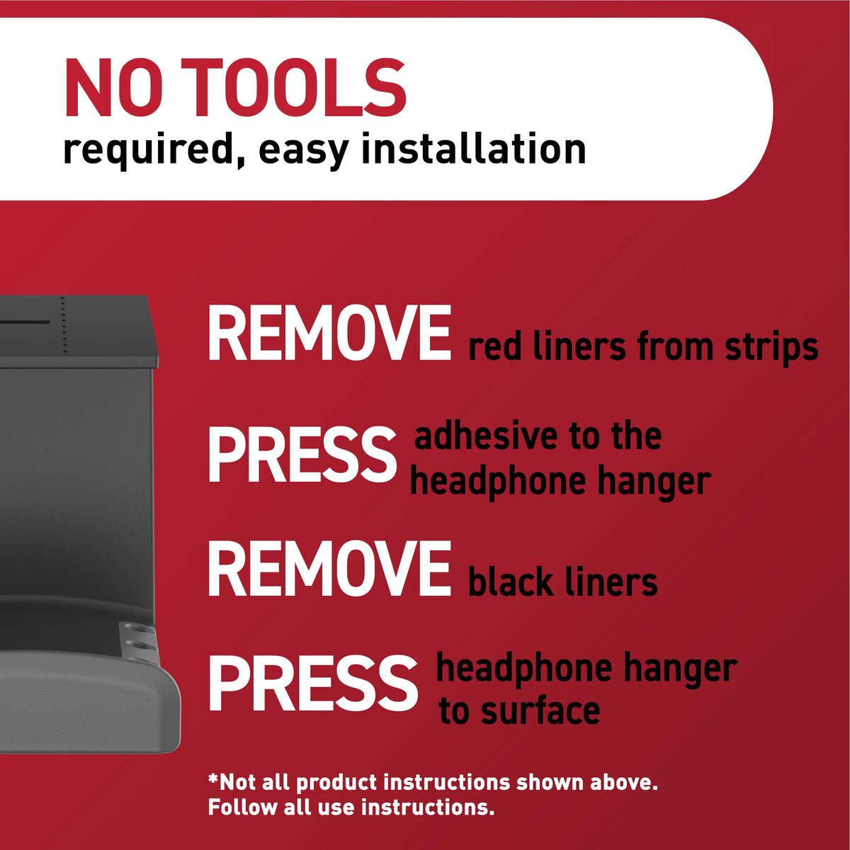 Command Hardware Staple 17309BLK-ES, Large – view 7