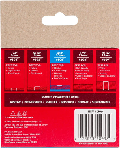 Arrow Fastener Hardware Staple 506, 3/8 in. – view 9