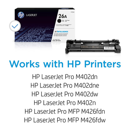 HP Laser Printer Toner CF226A, 26A Single Toner Pack – view 2