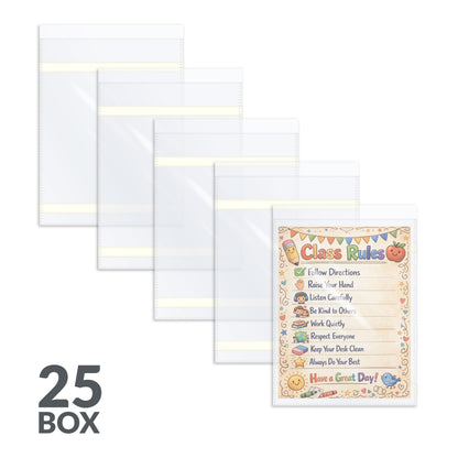 C-Line Card Document Sleeve 36911, 8.5 x 11 in (10 Count) – view 2