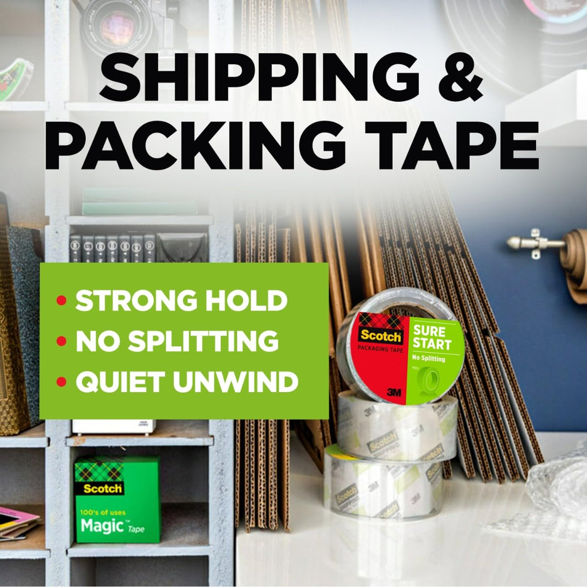 Scotch Adhesive Tapes DP-1000RF6, 6 Rolls – view 2