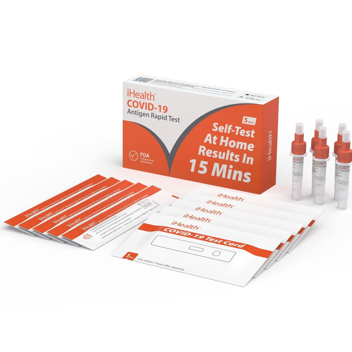 iHealth Clinical Diagnostic Testing Kit ICO-3000, 1 Pack, 5 Tests Total – view 7