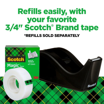 Scotch Tape Label Dispenser C60-BK, Up To 3/4 In – view 7