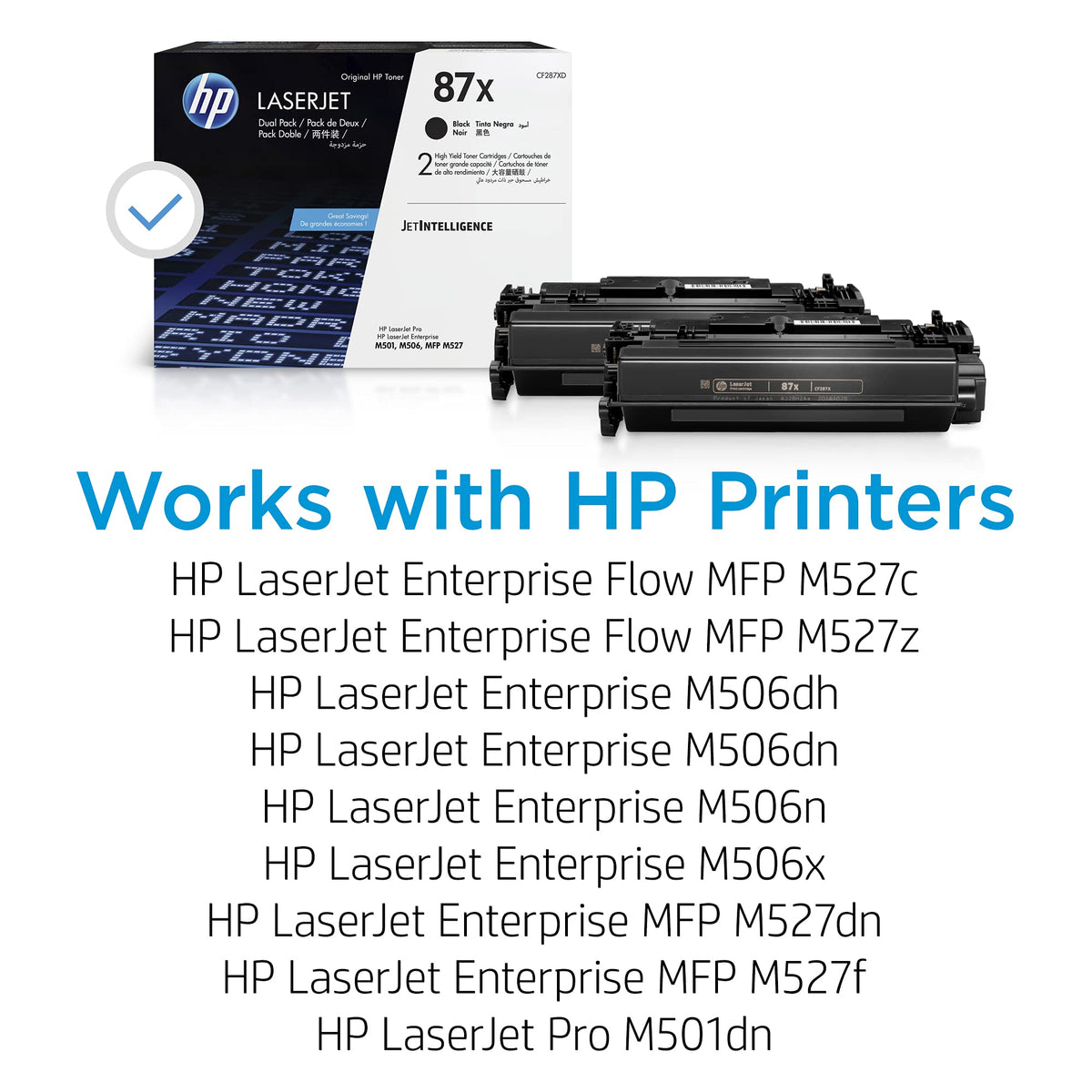 HP Laser Printer Toner CF287XD, High Yield, 2 Count – view 2