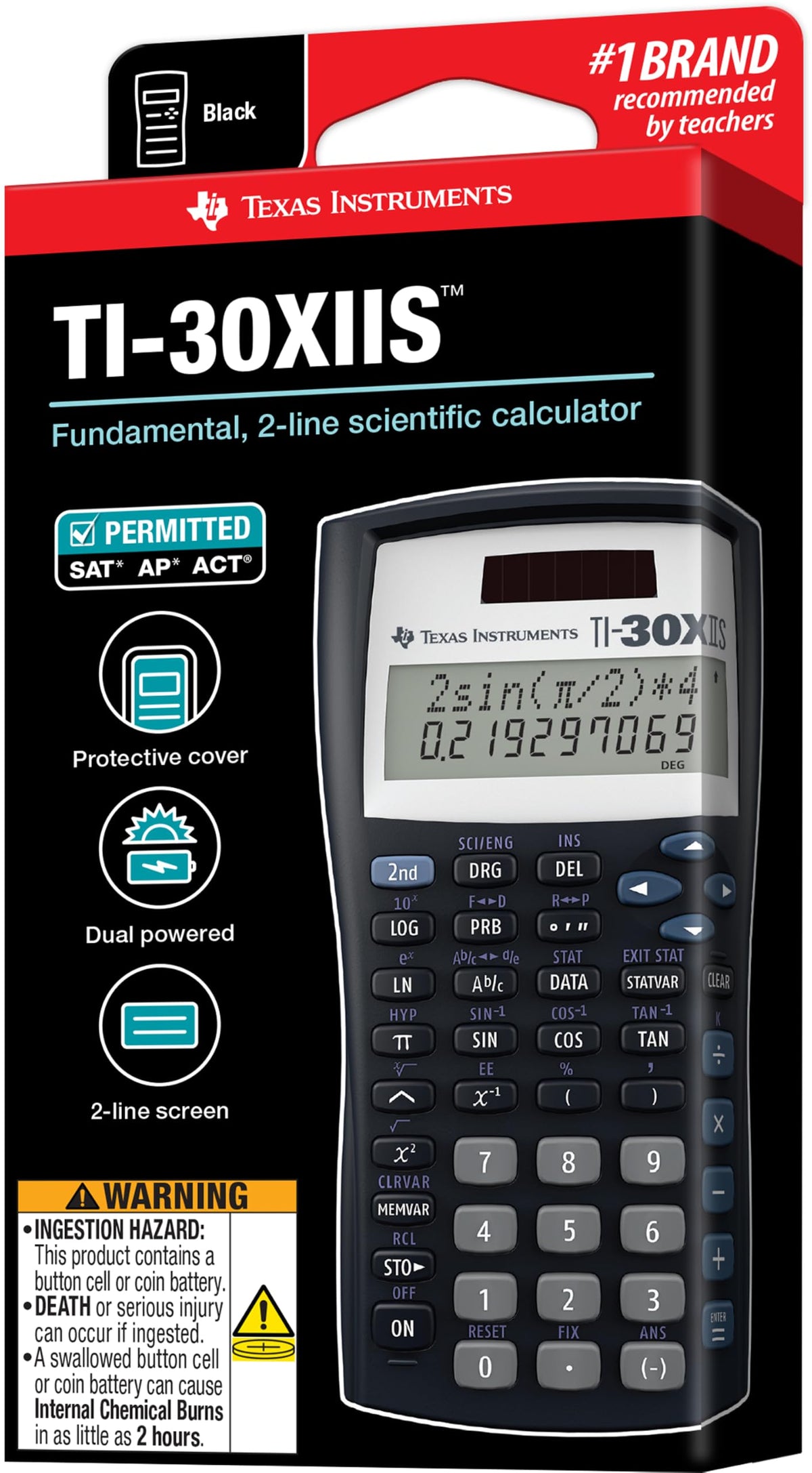 Texas Instruments Calculator 30XIIS/FC, Small – view 7