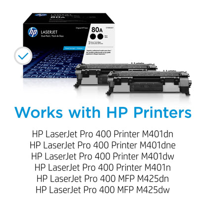 HP Laser Printer Toner CF280AD1, 2 Pack – view 2