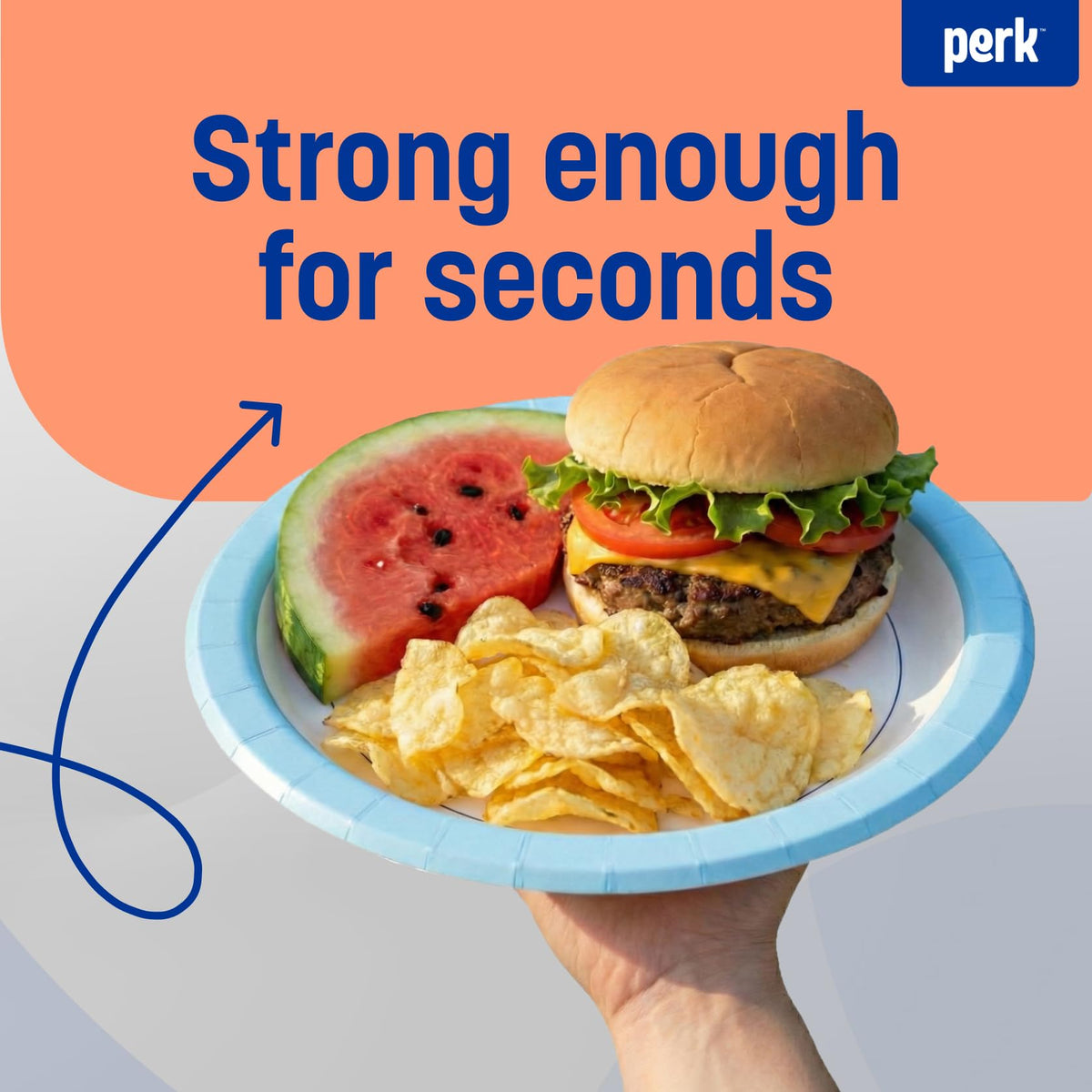 Perk Dishware Plate PK54330CT, 500 Pack – view 3