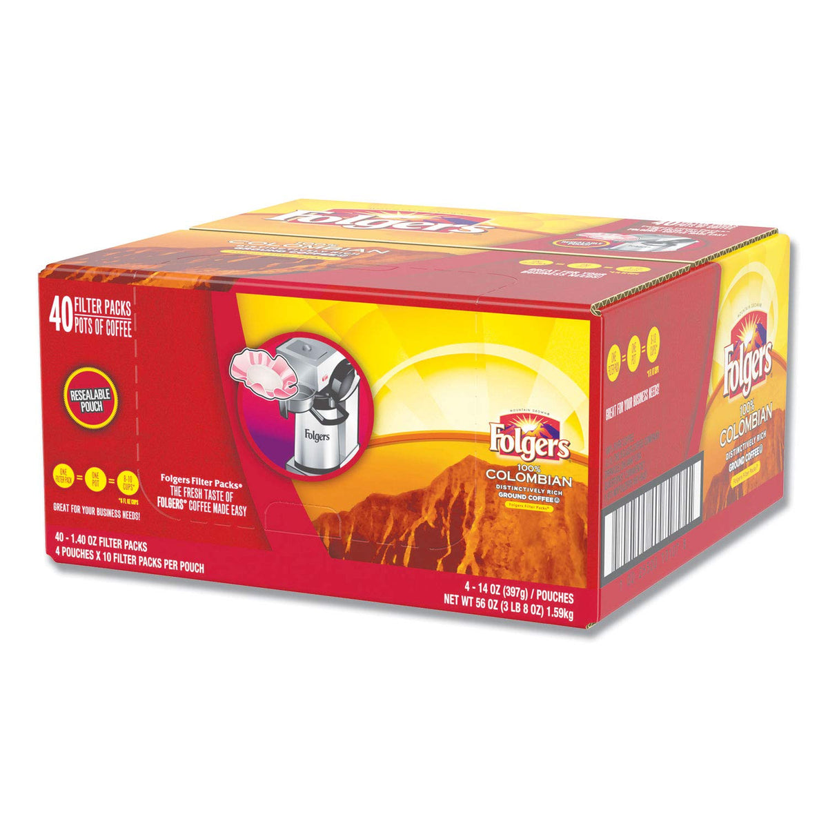 Folgers Coffee FOL10107, 56 Ounce