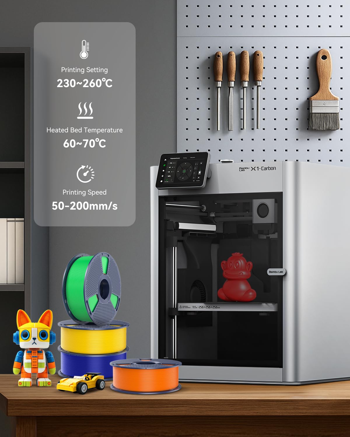SUNLU Thermoplastic Filament SLCA-PETG-WT-1KG-GMSLUS, 1 kg – view 6