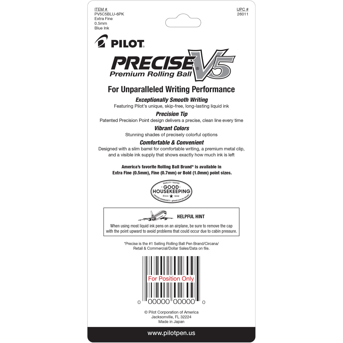 PILOT Writing Instrument 26011, 5 Count – view 2