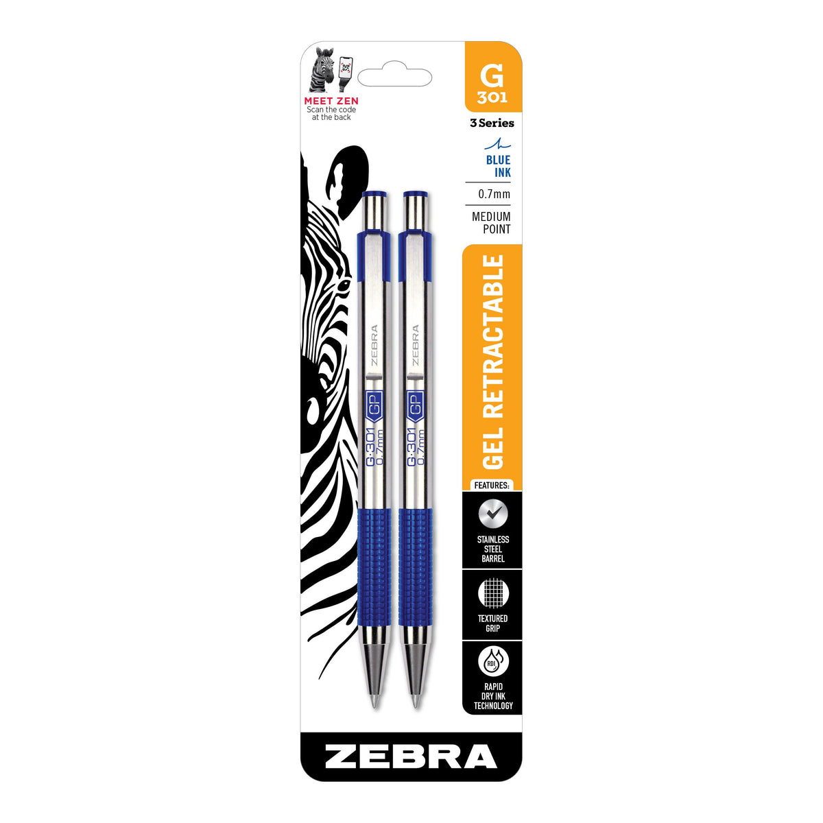 Zebra Pen Writing Instrument 41322, 1 Count (Pack of 2)