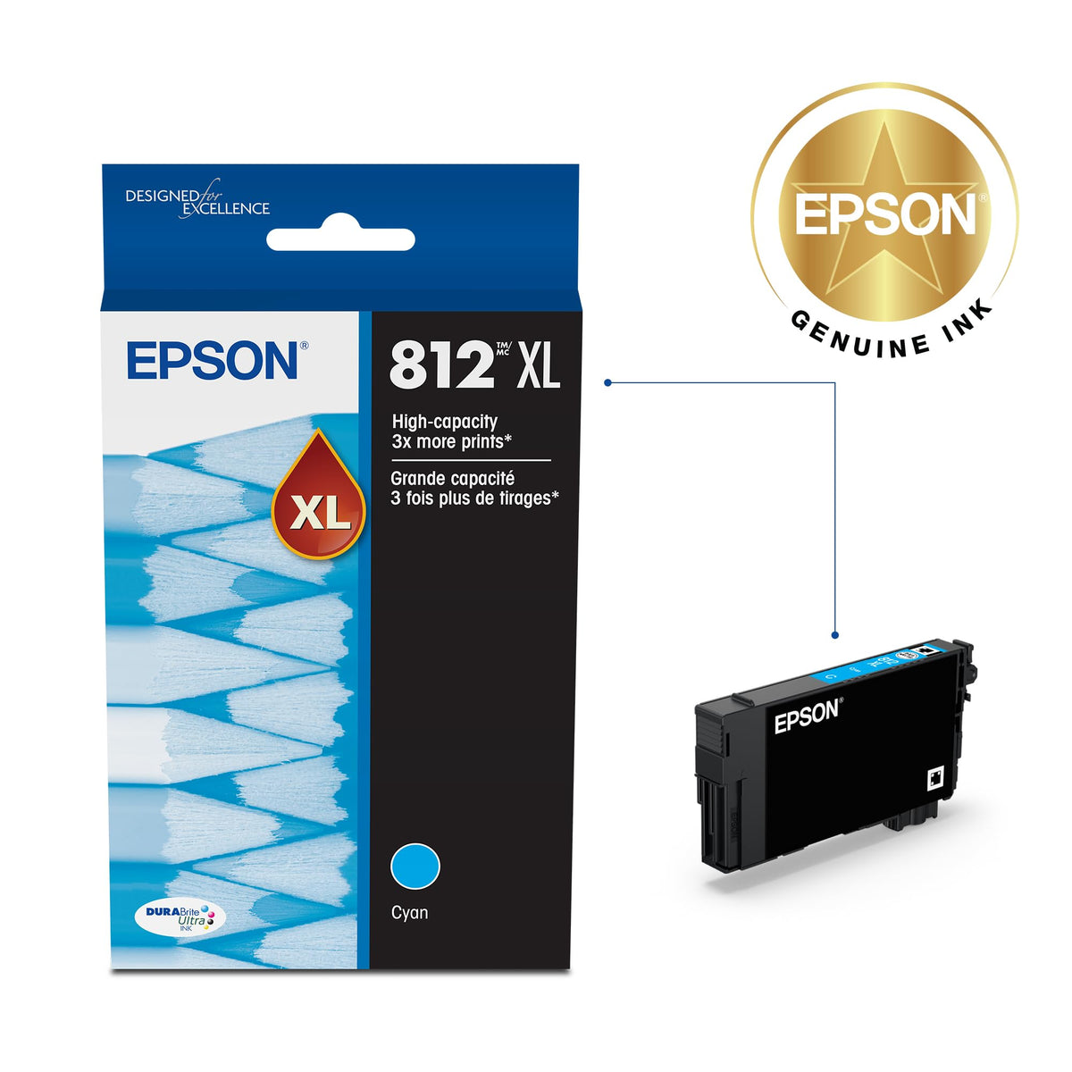 Epson Inkjet Printer Ink T812XL220-S – view 2