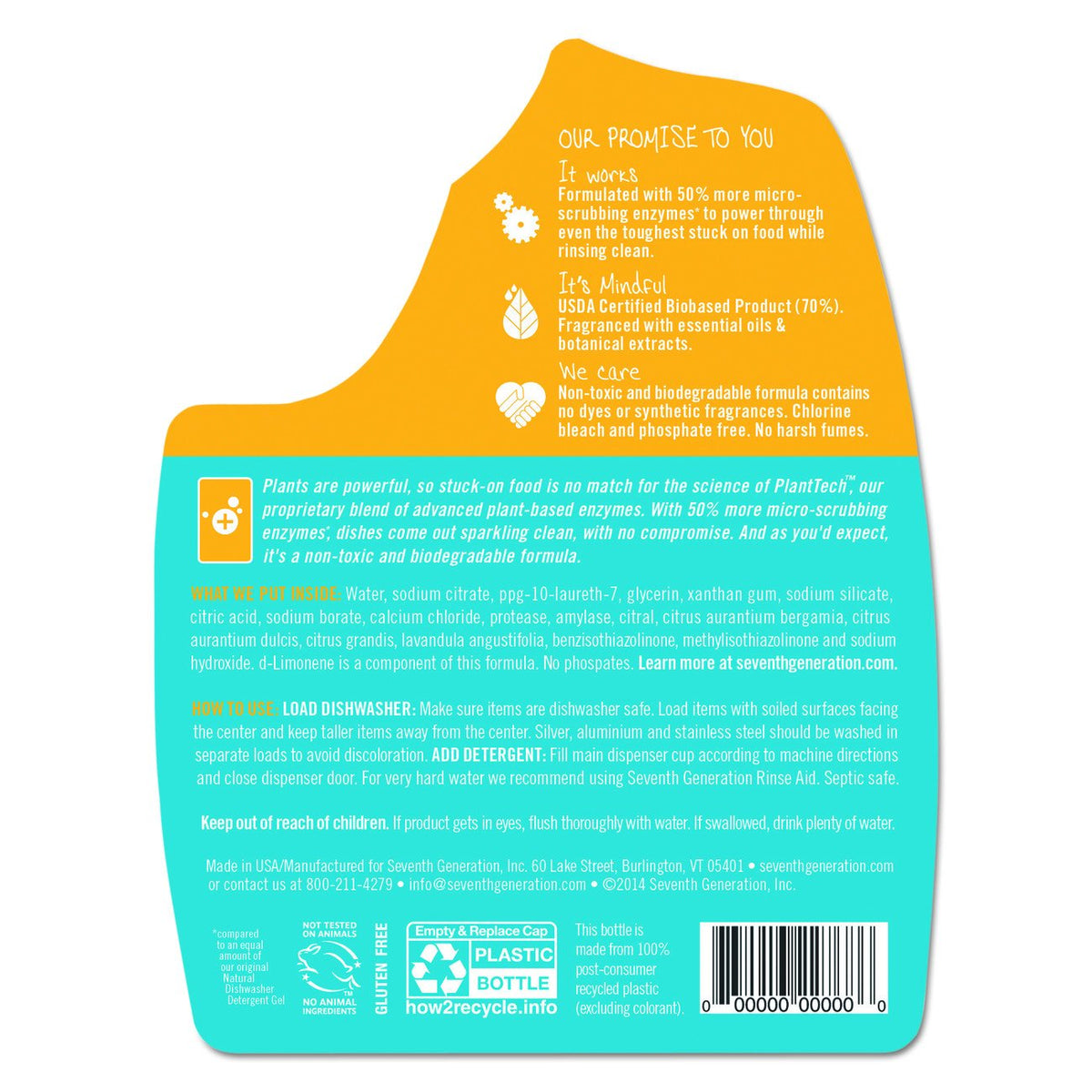 Seventh Generation Dishwasher Detergent SEV 22929CT, 65 Ounce – view 3
