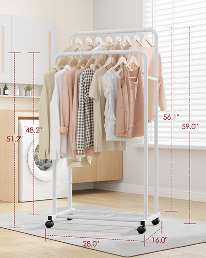 Sakugi Clothes Rack US641, 28.0" x 16.0" x 59.0" (2 Rods) – view 3