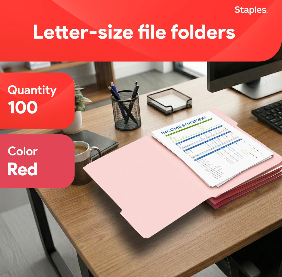Staples File Folder 224519, 100 Pack – view 2