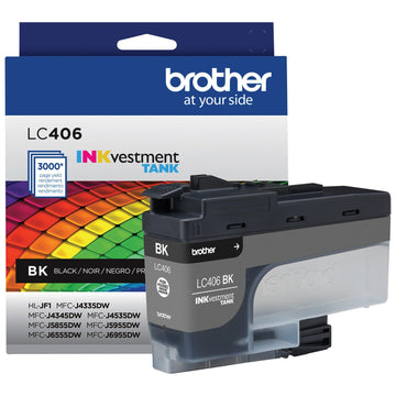 Brother Inkjet Printer Ink LC406BKS, 48 Count