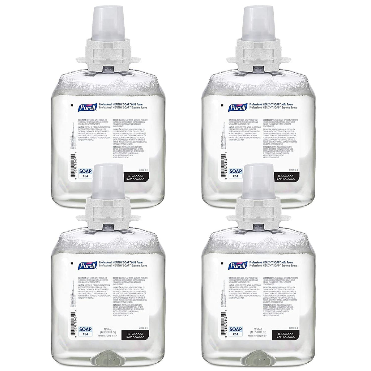 Purell Skin Cleaning Agent 5174-04, 42.27 Fl Oz (Pack of 4)