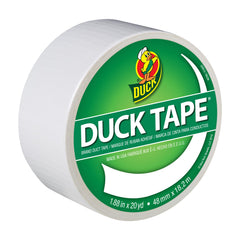 Duck HCCD-3WHT Duct Tape, Single Roll, White